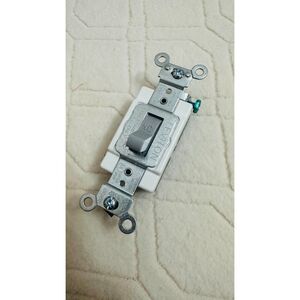 Leviton CS120-2I 20-Amp, 120/277-Volt, Toggle Single-Pole AC Quiet Switch